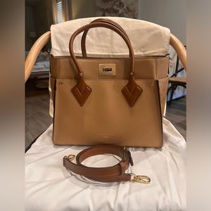 Louis Vuitton On My Side Handbag Should MM Caramel Arizona